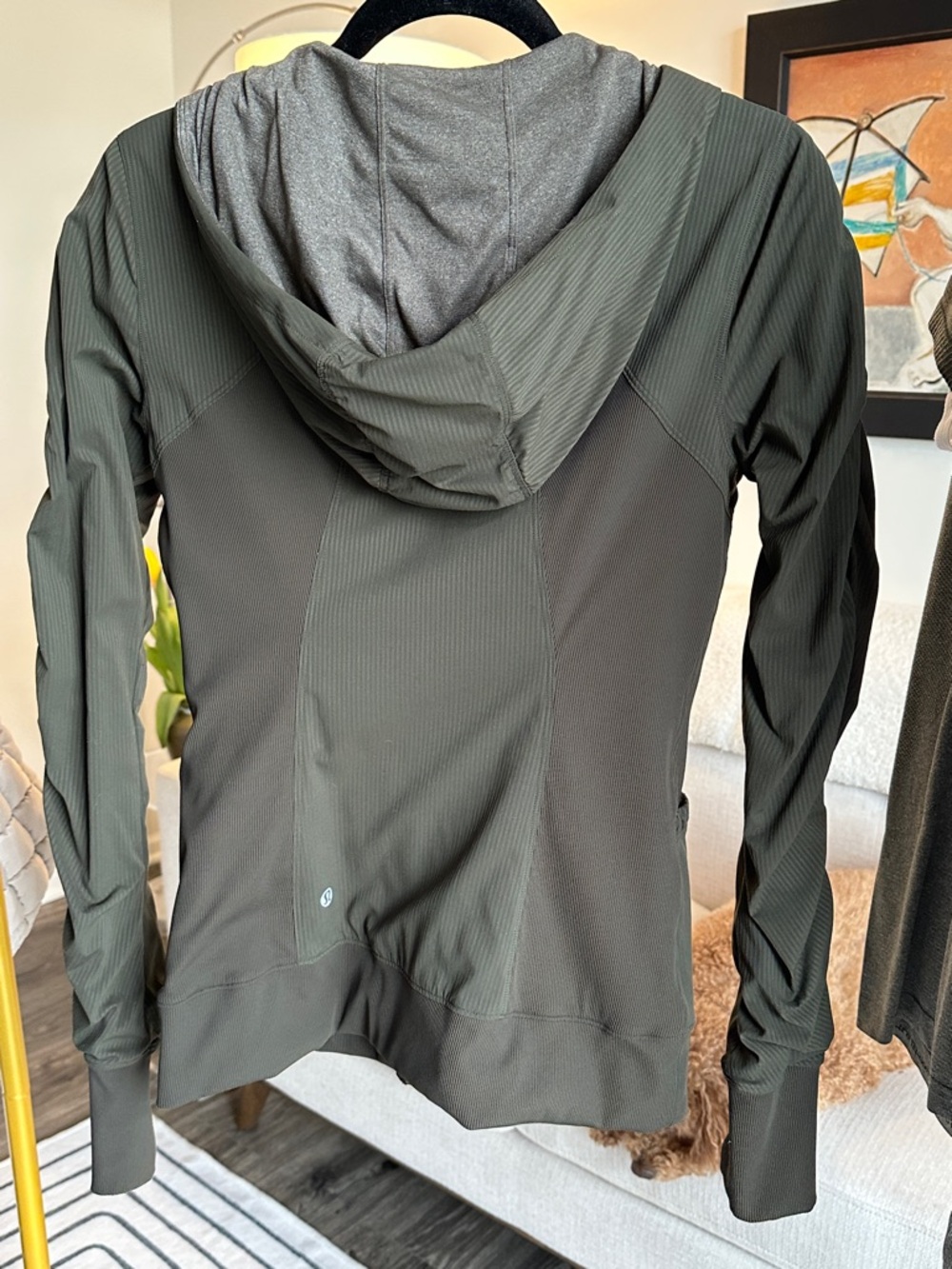 lululemon athletica Olive Hooded Jacket